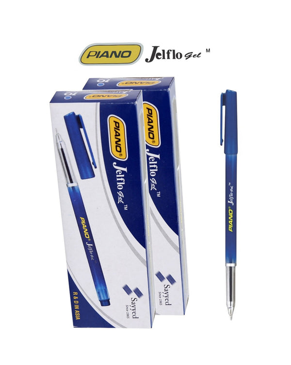 Piano Ball Pen Jelflo Gel Blue (Box)